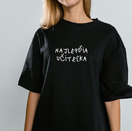 tričko „NAJLEPŠIA UČITEĽKA“